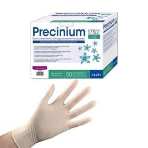 gants latex blanc non poudré Precinium