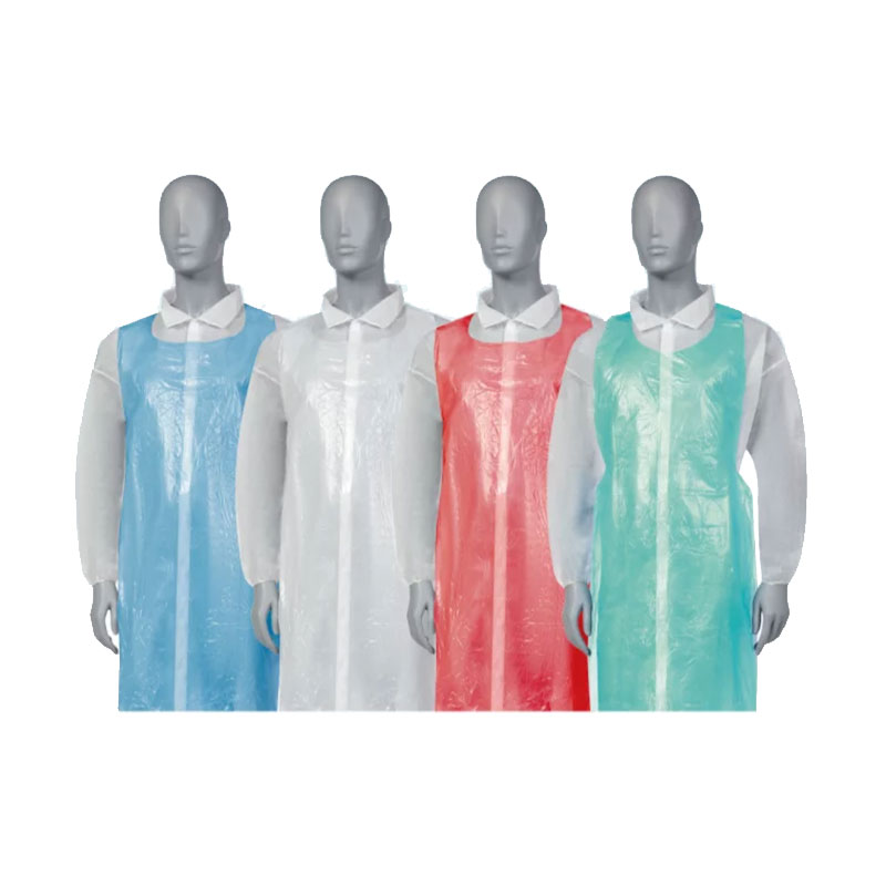 tablier en polyéthylène jetable 4 couleurs