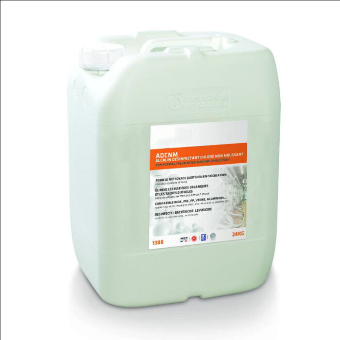 alcalin désinfectant chloré non moussant