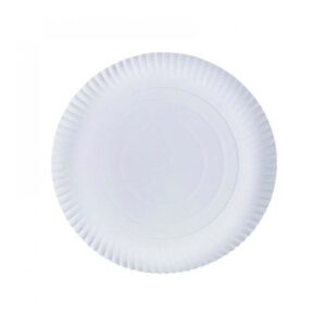 assiette ronde blanche