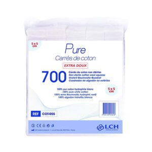 coton carrés pure