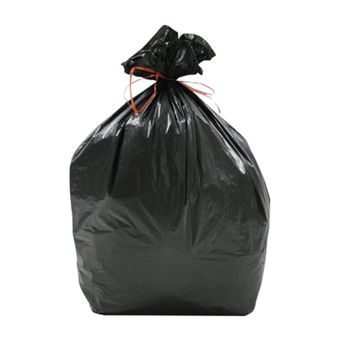 sac plastique 30l noir 25µ