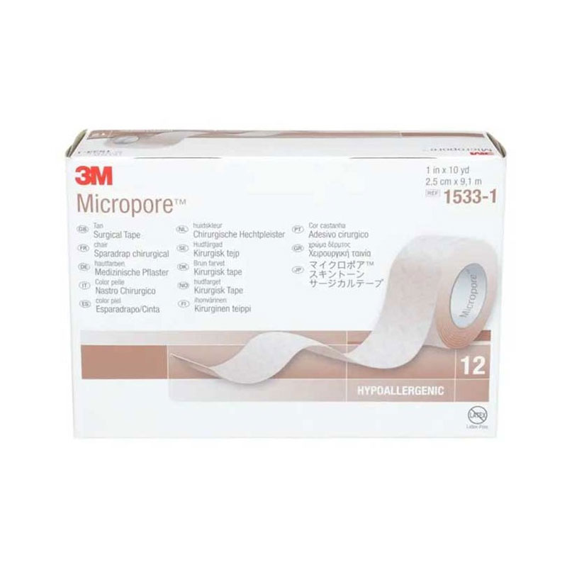 Sparadrap non tissé micropore de 3m