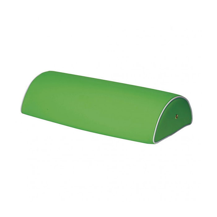 coussin demi-cylindre vert pomme