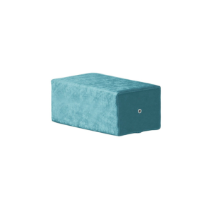 coussin rectangle turquoise 20cm