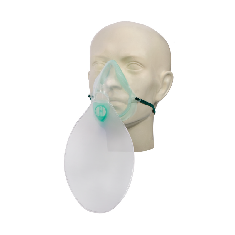 masque d'inhalation haute concentration sur mannequin