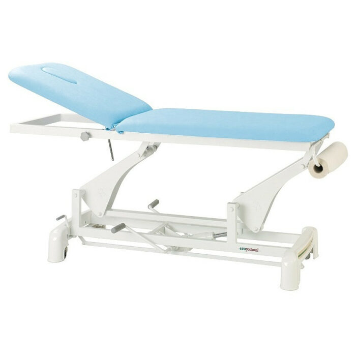 table de massage électrique 2 plans bleu