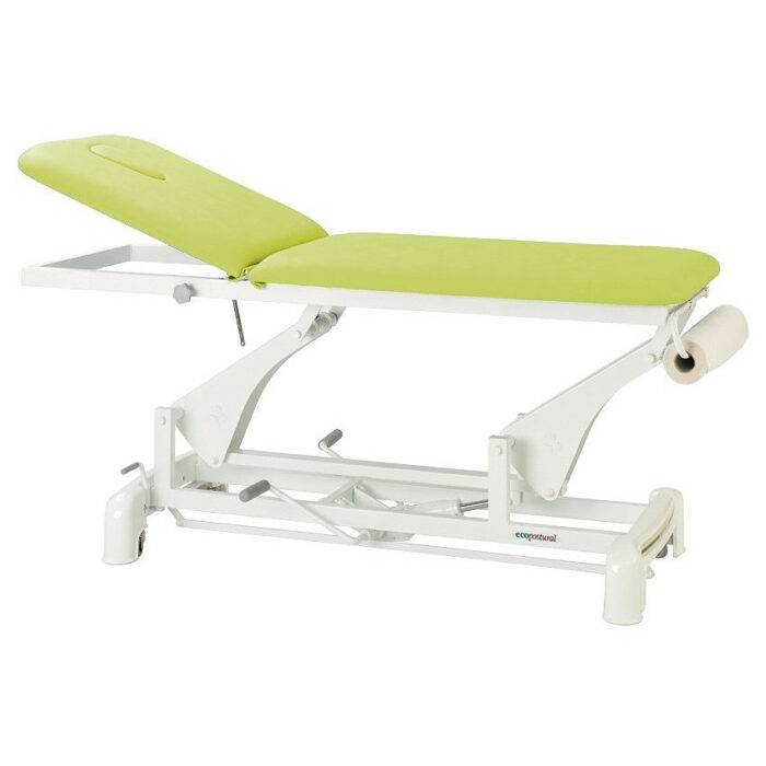 table de massage électrique 2 plans vert