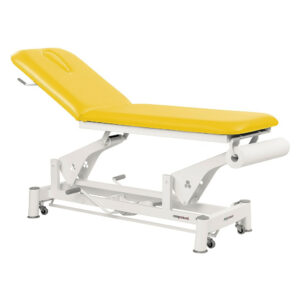 table de massage électrique 2 plans jaune