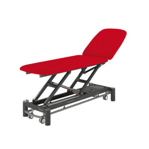 table de massage électrique 2 plans picasso club rouge noir
