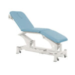 table de massage électrique 3 plans écopostural bleu ciel