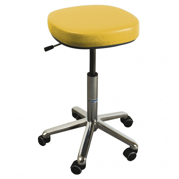 tabouret colonne gaz jaune