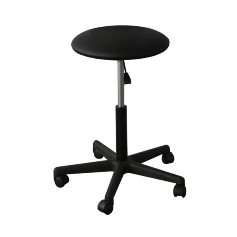 tabouret noir à roulette
