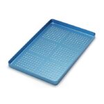 plateau perforé bleu