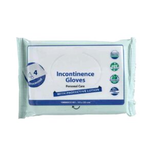 incontinence gloves avec lotion protectrice