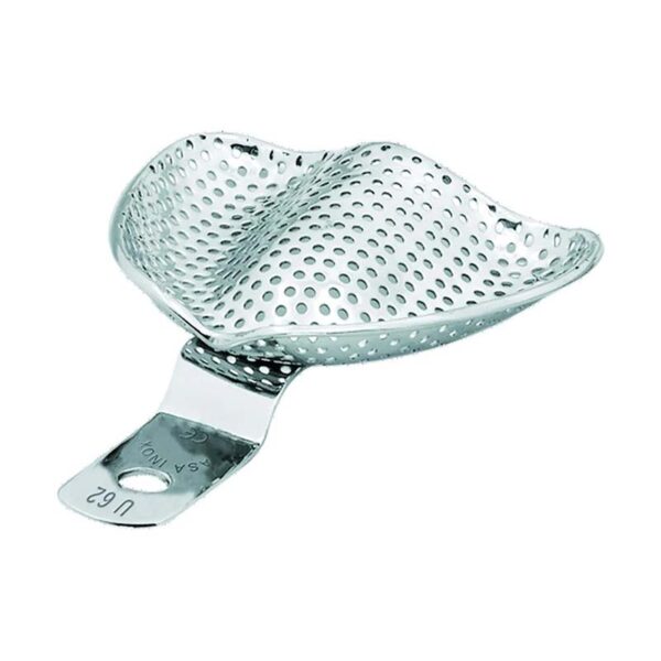 Lot De 10 Porte-empreintes Dentaires édentés Perforés - Acier Inoxydable - Pour Orthodontie