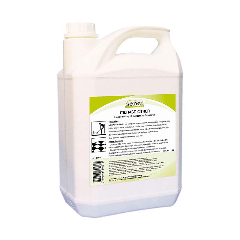 senet 2D citron nettoyant ménager senet 2d menage citron