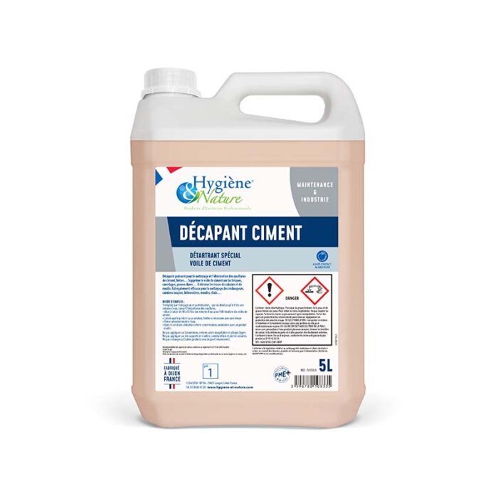 produit d'entretien d'hygiène & nature décapant ciment département spécial voile de ciment 5l