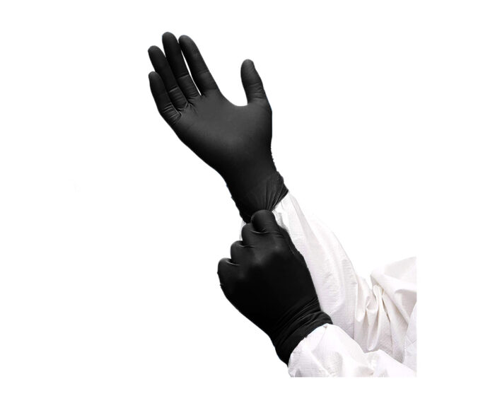 gants en nitrile noir XS 2