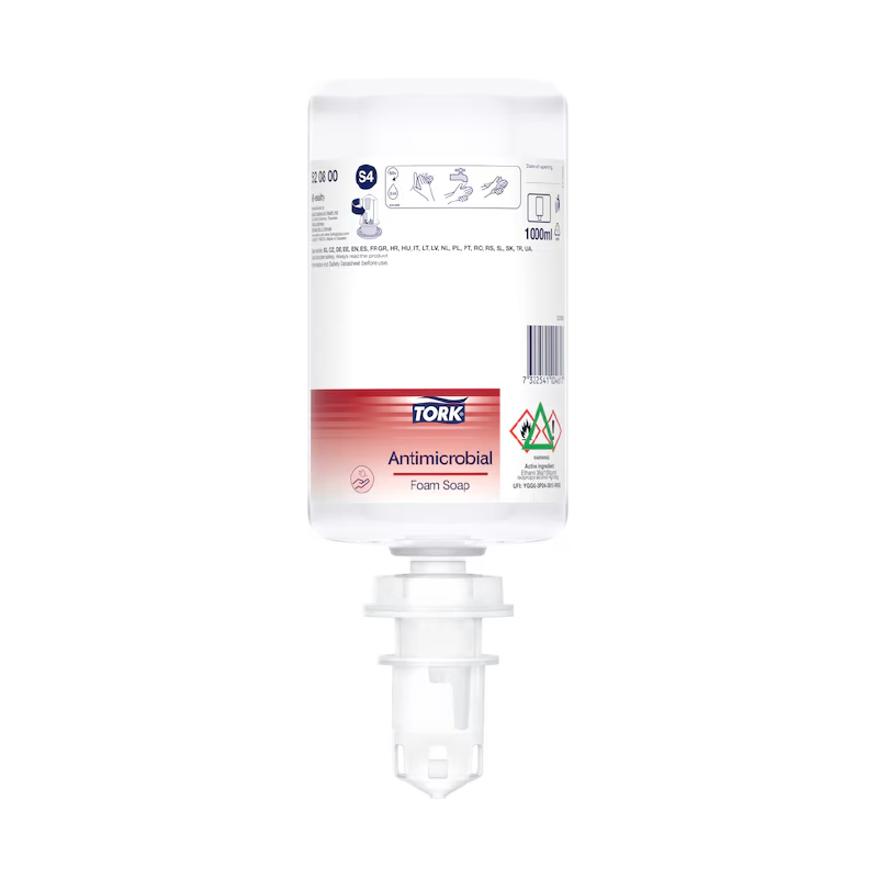 Savon Mousse Antimicrobien S4 Tork 1L pour les mains