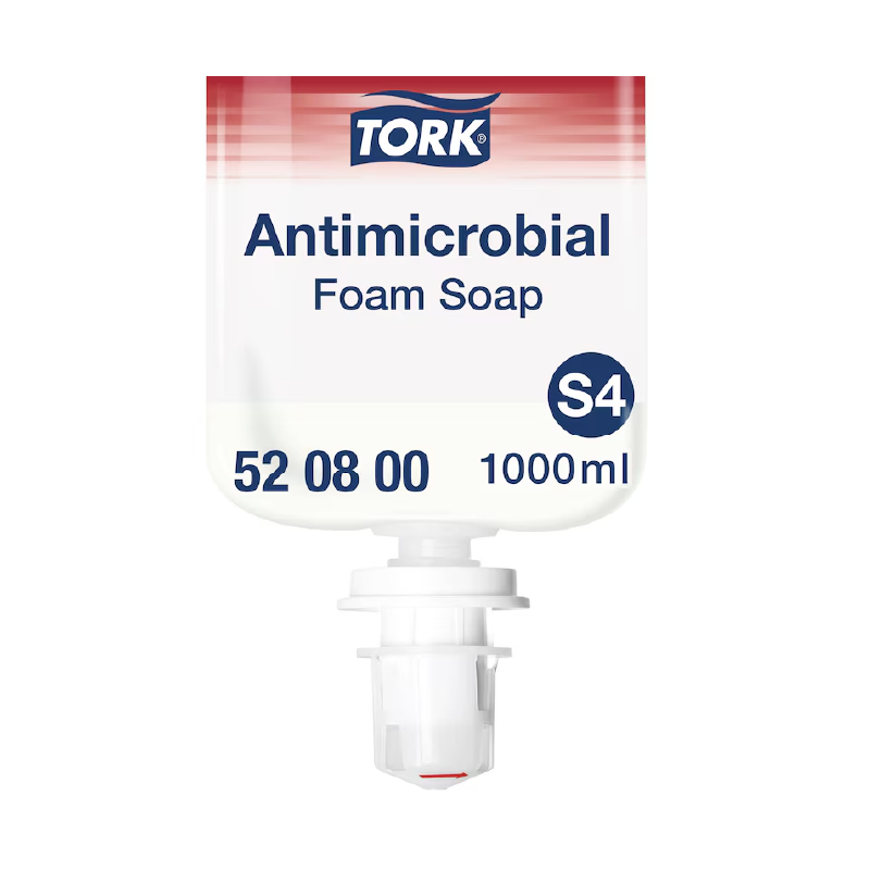 Savon Mousse Antimicrobien S4 Tork 1L pour les mains emballage