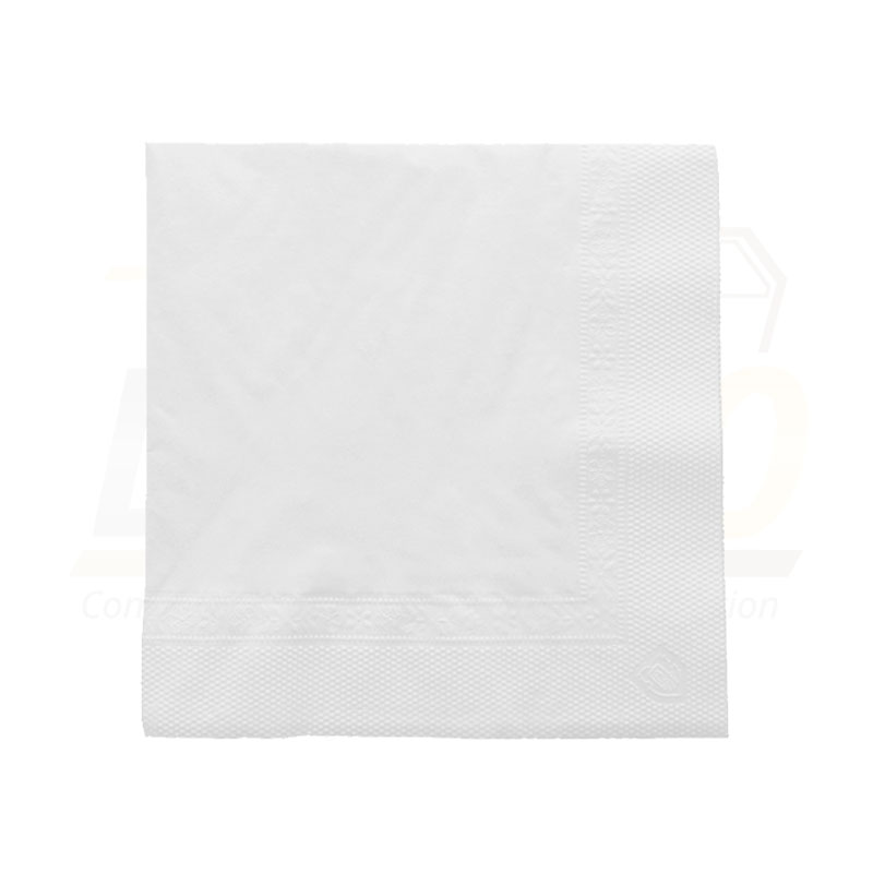 serviette blanche ouate 30x30 cm 2 plis