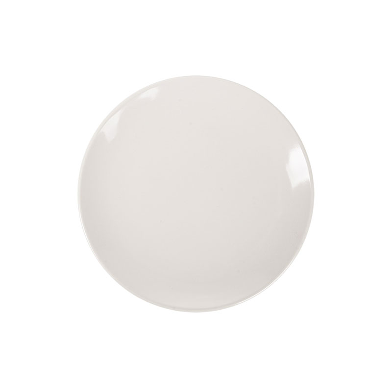 Assiette melamine ivoire réutilisable 15.3