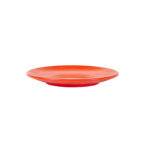 Assiette melamine rouge réutilisable 15.3 profil