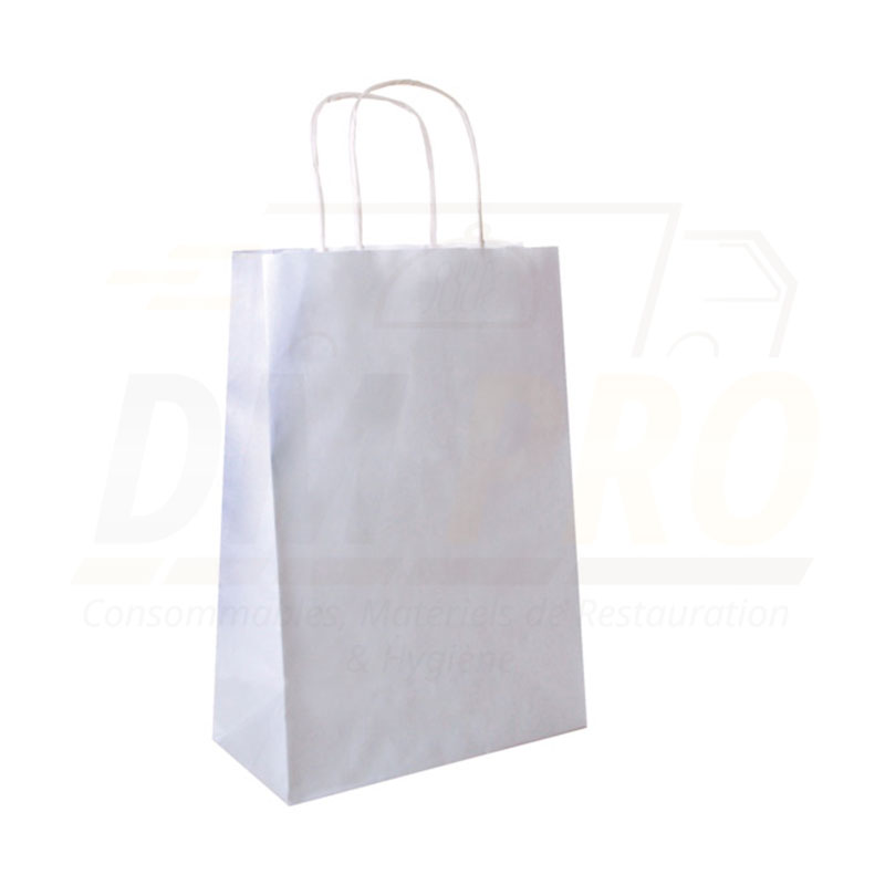 Sac SOS papier en cellulose blanche