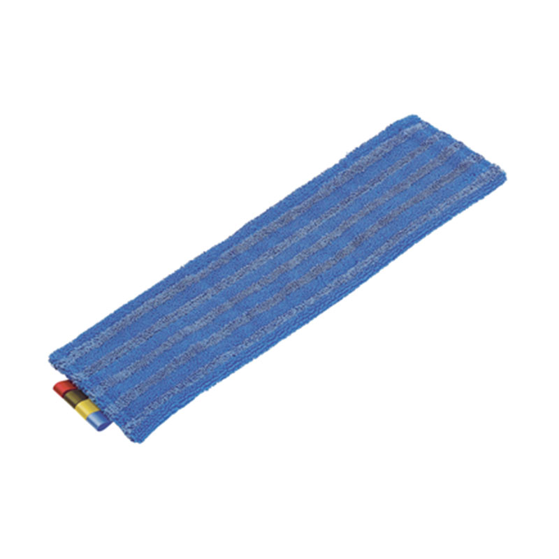 frange à languette oeillets microfibre bleu