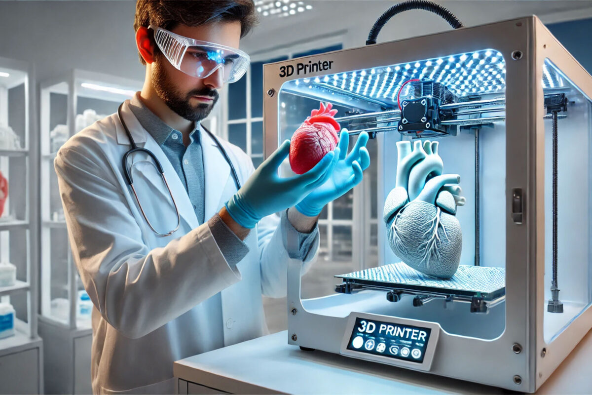 Qu'est-ce que c'est l'imprimante 3D et la Bio-impression ? (image généré par l'IA)