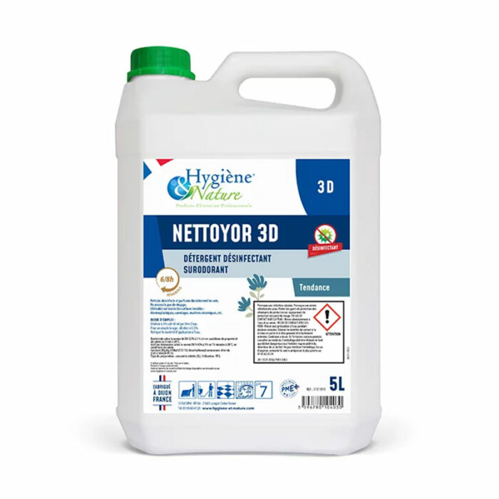 Détergent désinfectant sols et surface Nettoyor 3D Tendance 5L
