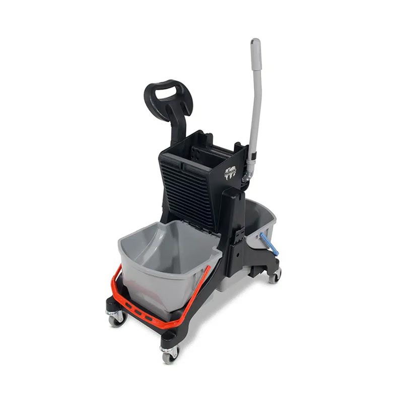 chariot de lavage avec double seau (2x16L) et une presse centrale