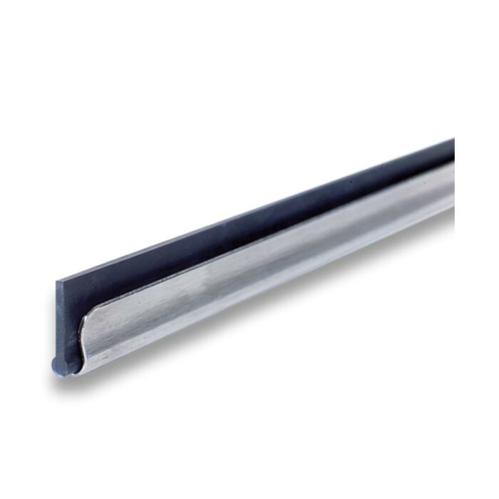 Barrettes raclette complètes inox & caoutchouc avec 5 tailles. Conditionné dans un carton de 10 de Moerman