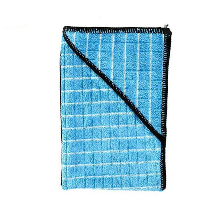 chiffon microfibre de Moerman pour vitre en bambou bleu 40x60 cm