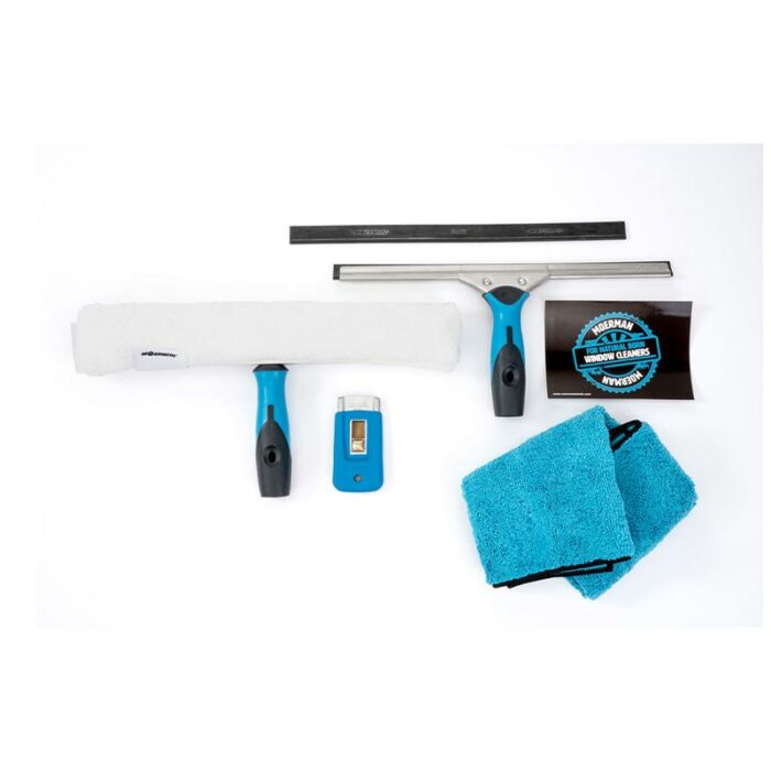 kit de démarrage pour le nettoyage de vitre professionnel 5 en 1 de Moerman