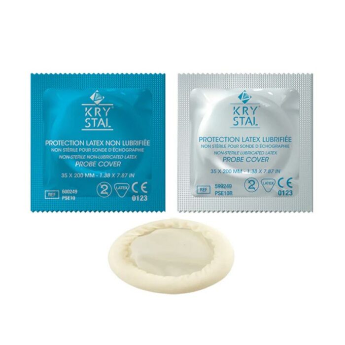 protège sonde non lubrifiée et lubrifiée en latex non stérile, dimension de 3.5x20 cm conditionné en boite de 144