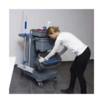 Chariot de santé pré-imprégnation et porte sac 70L avec deux seaux 22L
