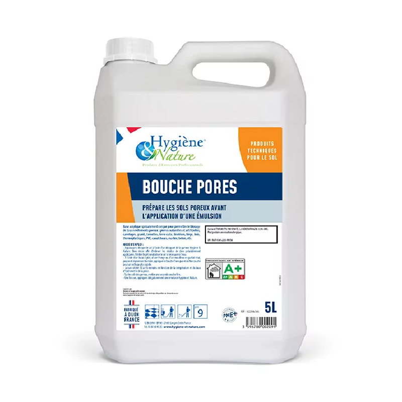 bouche pores tous revêtement poreux