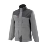 blouson de travail de couleur gris et charbon industriel