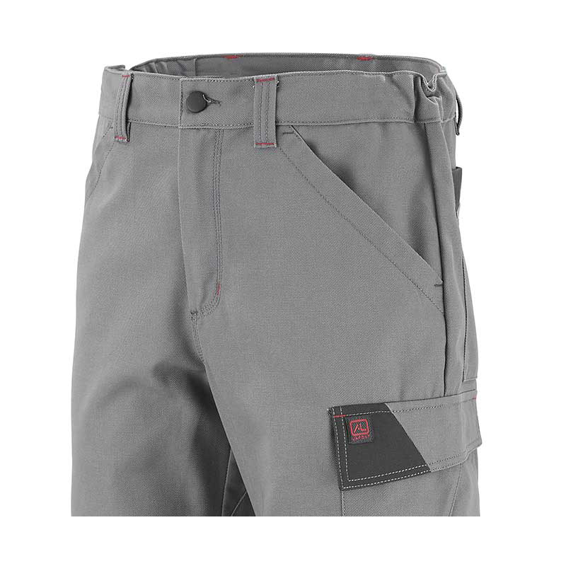 pantalon de travail de couleur gris et charbon industriel taille