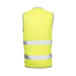 Gilet jaune haute visibilité sans manche dos