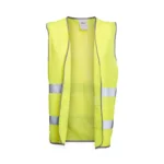 Gilet jaune haute visibilité sans manche ouvert