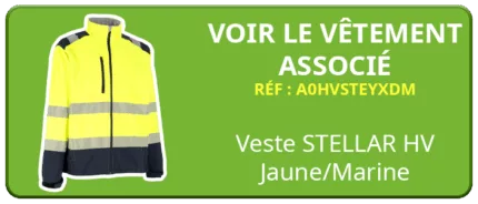 Bouton d'accès à la veste STELLAR Haute visibilité jaune