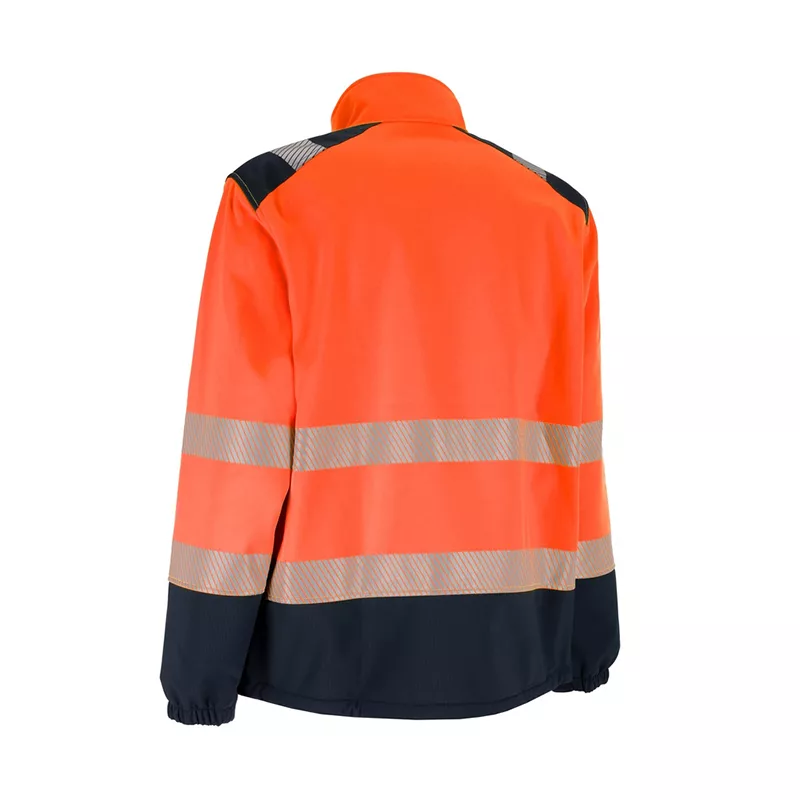 Veste haute visibilité STELLAR Orange/Marine, ripstop, imperméable, Classe 3 EN ISO 20471 dos