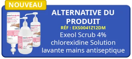bouton exeol scrub 4% alternative au produit