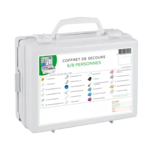 coffret de secours multirisques 6 à 8 personnes
