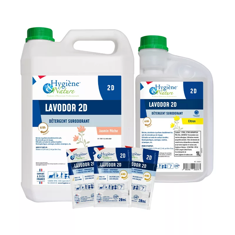 LAVODOR 2D Détergent surodorant sols & surfaces (contact alimentaire)