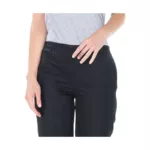 Pantalon noir professionnelle mixte, ceinture élastique, 2 poches couture, bas fini, longueur d'entrejambe 82 cm zoomé