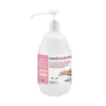 solution lavante mains antiseptique exeol scrub 4% 1L avec pompe